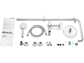 KOLUMNA PRYSZNICOWA DESZCZOWNICA Z BATERIĄ  STEELY 3 FALA 75664