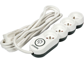 PRZEDŁUŻACZ LISTWA ZASILAJĄCA 4 GNIAZDA Z UZIEMIENIEM WYŁĄCZNIK 3M 1,5MM2 STHOR 72354 