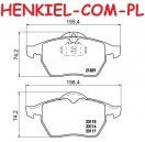 Klocki hamulcowe MIKODA 71618 - OPEL CALIBRA A VECTRA B SAAB 9-3 (YS3D) 900 II 9-5 (YS3E) - OŚ PRZEDNIA