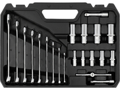ZESTAW NARZĘDZIOWY KLUCZE NASADOWE 1/4