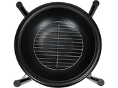 PALENISKO OGRODOWE STALOWE Z DREWUTNIĄ OGNISKO GRILL 58X58X55cm LUND 99914