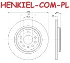 Tarcze hamulcowe wentylowane MIKODA 1633 + KLOCKI FERODO FDB1766 - OPEL SIGNUM VECTRA C SAAB 9-3 (YS3F) 9-3X - OŚ TYLNA