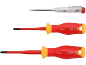 WKRĘTAK ŚRUBOKRĘT IZOLOWANY PHILIPS PH PRÓBNIK TESTER NAPIĘCIA EXTRA SLIM kpl. 3el. YATO YT-282680