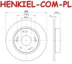 Tarcze hamulcowe pełne QUARO QD4103 + KLOCKI QUARO QP7537C ceramiczne - HONDA CIVIC IX (FK) CIVIC IX Sedan (FB) CIVIC IX Tourer (FK) - OŚ TYLNA