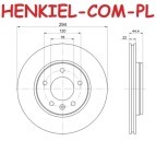 Tarcze hamulcowe wentylowane MIKODA 0286 GT malowane, nacinane, wiercone, kolor: czarny + KLOCKI CERAMICZNE QUARO QP8823C - VW MULTIVAN V VI TRANSPORTER V VI - OŚ TYLNA