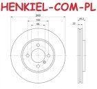 Tarcze hamulcowe wentylowane MIKODA 0404 + KLOCKI MIKODA 70404 - BMW 3 (E30) Z1 Roadster - OŚ PRZEDNIA