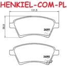 Klocki hamulcowe BOSCH 0986494584 - FIAT SEDICI (FY_) SUZUKI SX4 (EY, GY) - OŚ PRZEDNIA