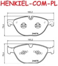 Klocki hamulcowe MIKODA 71836 - JAGUAR XF I (X250) XF SPORTBRAKE (X250) XJ (X351) XK II Coupe (X150) XK II Kabriolet (X150) - OŚ PRZEDNIA