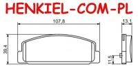 Klocki hamulcowe TEXTAR 2404501 - MAZDA 6 (GG,GY,GH) PREMACY - OŚ TYLNA