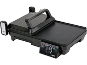 GRILL OPIEKACZ ELEKTRYCZNY STOŁOWY ROZKŁADANY Z REGULACJĄ  2w1 2000W LUND 67455