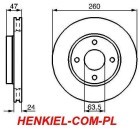 TARCZE HAMULCOWE MIKODA 0720 i KLOCKI MIKODA 70720 - FORD MONDEO I , II - OŚPRZEDNIA