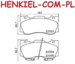 Klocki hamulcowe ceramiczne GEOTECH BPDFD0021 - FORD USA MUSTANG - OŚ PRZEDNIA