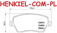 Tarcze hamulcowe wentylowane MIKODA 1762 + KLOCKI MIKODA 71529 - DACIA DOKKER LODGY MERCEDES CITAN (415) RENAULT CAPTUR (J5_) CLIO IV (BH_, KH_) KANGOO (KW0/1_, FW0/1_) ZOE (BFM_) - OŚ PRZEDNIA