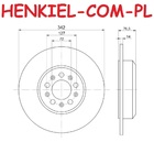 Tarcza hamulcowa pełna MIKODA 2560 - JEEP WRANGLER IV (JL) - OŚ TYLNA