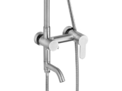 KOLUMNA PRYSZNICOWA DESZCZOWNICA Z BATERIĄ  STEELY 3 FALA 75664