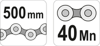 SZCZYPCE SPAWALNICZE ZACISKOWE Z ŁAŃCUCHEM 250mm YATO YT-2469