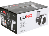 ELEKTRYCZNA SZATKOWNICA DO WARZYW 5 TAREK TARCZ ZE STALI NIERDZEWNEJ 250W LUND 67831