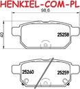 Tarcze hamulcowe pełne MIKODA 2129 + KLOCKI SAMKO 5SP1571 - SUZUKI SWIFT IV (FZ, NZ) - OŚ TYLNA