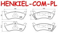 Tarcze hamulcowe pełne MIKODA 1458 + KLOCKI SAMKO 5SP1000 - MERCEDES KLASA M (W163) - OŚ TYLNA