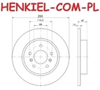 Tarcza hamulcowa pełna MIKODA 1542 - NISSAN QASHQAI II (J11, J11_) RENAULT  KADJAR (HA_, HL_) - OŚ TYLNA