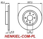 KLOCKI HAMULCOWE BREMBO P23057  i TARCZE HAMULCOWE BREMBO 08.5086.10 = 08.5086.14 - PRZÓD