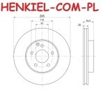 Tarcze hamulcowe wentylowane MIKODA 1440 + KLOCKI CERAMICZNE QUARO QP0782C  - MERCEDES KLASA E (W211) KLASA E T-Model (S211) - OŚ PRZEDNIA