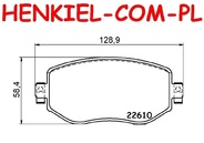 Klocki hamulcowe TEXTAR 2261001  - RENAULT MEGANE IV Grandtour (K9A/M/N_) MEGANE IV Hatchback (B9A/M/N_) MEGANE IV Sedan - OŚ PRZEDNIA