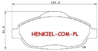 Tarcze hamulcowe wentylowane MIKODA 0545 + KLOCKI SAMKO 5SP1471 - PEUGEOT 308 3008 - OŚ PRZEDNIA