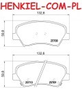 Tarcze hamulcowe wentylowane MIKODA 1144 + KLOCKI FERODO FDB4613 - HYUNDAI ELANTRA Sedan (MD, UD) i30 (GD) (sys. BOSCH) i30 Coupe (sys. BOSCH) VELOSTER KIA CEE'D (JD) PRO CEE'D (JD) - OŚ PRZEDNIA