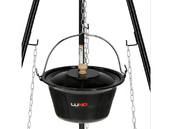 GRILL TRÓJNÓG RUSZT KOCIOŁEK OGRODOWY OGNISKOWY WISZĄCY OGNISKO 6l 49cm LUND 99933
