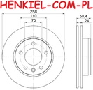 Tarcza hamulcowa wentylowana BREMBO 09.4947.20 - OPEL OMEGA A (V87) OMEGA A Kombi (V87) - OŚ PRZEDNIA