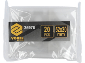 OSTRZA TRAPEZOWE DO STRUGA 25977 TRAPEZ 52x20mm 20szt. VOREL 25978
