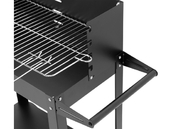 GRILL WĘGLOWY Z PÓŁKĄ RUSZT ROŻEN OGRODOWY 48 X 26.5CM LUND 99919 