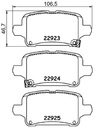 Klocki hamulcowe MIKODA 71670 - OPEL INSIGNIA B Country Tourer (Z18) INSIGNIA B Grand Sport (Z18) INSIGNIA B Sports Tourer (Z18) CHEVROLET EQUINOX - OŚ TYLNA