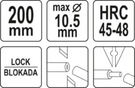 SZCZYPCE DO CIĘCIA PRZEWODÓW I ŚCIĄGANIA IZOLACJI 200mm YATO YT-19682