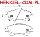 Klocki hamulcowe QUARO QP2211C ceramiczne - TOYOTA AURIS (_E15_) AURIS (_E18_) AURIS TOURING SPORTS Kombi (_E18_) AVENSIS Sedan (_T27_) AVENSIS Kombi (_T27_)  VERSO (_R2_) - OŚ PRZEDNIA