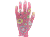 RĘKAWICE OGRODOWE KWIATY - CIEMNY RÓŻ ROZMIAR 10(XL) KOLOROWE FLO 74133