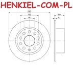 Tarcze hamulcowe pełne MIKODA 4228 + KLOCKI QUARO QP8078C ceramiczne - SKODA OCTAVIA III (5E3, NL3, NR3) OCTAVIA III Combi (5E5)  - OŚ TYLNA 