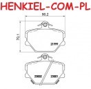 Tarcze hamulcowe pełne MIKODA 1483 + KLOCKI SAMKO 5SP761 - SMART FORTWO Cabrio (451) FORTWO Coupe (451) - OŚ PRZEDNIA