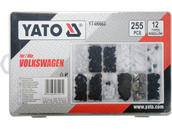 ZESTAW SPINEK SAMOCHODOWYCH VOLKSWAGEN 255 SZTUK YATO YT-06663