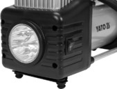 KOMPRESOR SAMOCHODOWY Z LAMPĄ LED 12V 250W + ZESTAW KOŃCÓWEK + TORBA + WĄŻ 5m YATO YT-73462