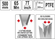 PIŁA PŁATNICA DO DREWNA Z POWŁOKĄ TEFLONOWĄ PTFE 500mm YATO YT-31093