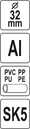 OBCINAK PRZECINAK V-CUT DO RUR PCV DO 32  MM YATO YT-22301