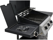 PROFESJONALNYGRILL GAZOWY LOVON 3+1 STALOWY RUSZT ROŻEN LUND 99642 