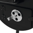 GRILL WĘGLOWY Z WĘDZARNIĄ XXL RUSZT ROŻEN 64X37 2 KOMORY LUND 99909 