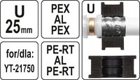 ZAPASOWA MATRYCA U25 YT-21757 DO PRASKI ZACISKARKI YT-21750