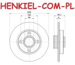 Tarcze hamulcowe pełne z łożyskiem i pierścieniem ABS MIKODA 0565L + KLOCKI CERAMICZNE QUARO QP8078C  - CITROËN C3 II (SC_) C3 III (SX) C3 Picasso C4 CACTUS DS3 C3 AIRCROSS II DS DS3 PEUGEOT 2008 207 208 307 CC - OŚ TYLNA