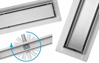 ODPŁYW LINIOWY ROTARY 70CM Z SYFONEM OBROTOWYM WET&DRY OBROTOWY FALA 75347