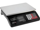 WAGA ELEKTRONICZNA SKLEPOWA MAGAZYNOWA KALKULACYJNA LCD AKUMULATOR 40kg 5g YATO YT-73270