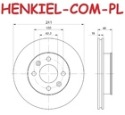 Tarcza hamulcowa wentylowana MIKODA 0934 - HYUNDAI GETZ (TB) - OŚ PRZEDNIA